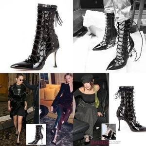 RARE AND SOLD OUT Liudmila Drury Lane Lace-Up Patent Shoes